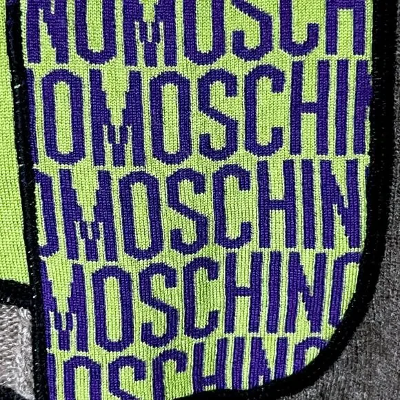 Moschino Couture Jeremy Scott US 6 Patchwork Wool Cardigan Sweater - Picture 6 of 14